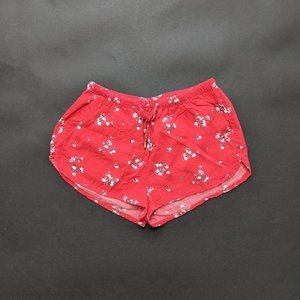 DIVIDED red flower short shorts size : 0